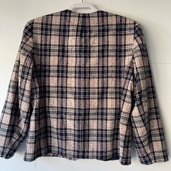Pendleton Women's Plus Size Plaid Blazer Jacket Coat Wool Jacket, Sz 16 - Picture 9 of 12